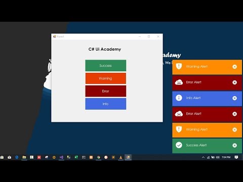 C# - Custom Notification Form in WinForm App C#