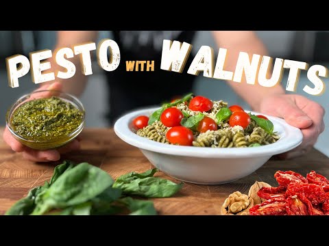 EASIEST Sun-Dried Tomato and Walnut PESTO!