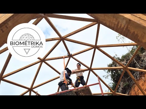AULA - Montagem Domo Geodésico GoodKarma pt 3 - CURSO ONLINE BIOMÉTRIKA DOMOS