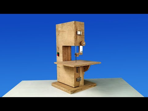 Serra de fita com motor de máquina de lavar