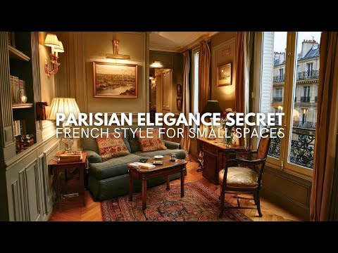 Parisian Elegance for Small Homes | Warm, Timeless Interior Design Ideas.