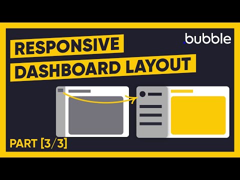 How to create a mobile responsive dashboard layout in Bubble: Dashboard tutorial 3/3