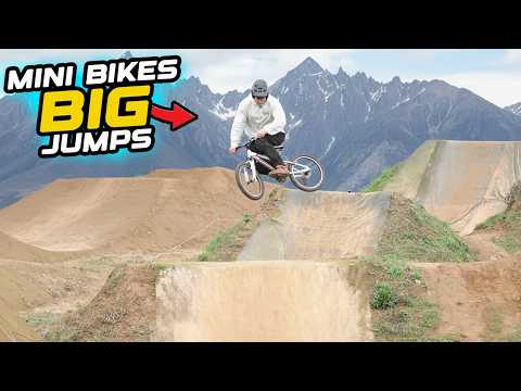 PRO RIDERS SHRED MINI MOUNTAIN BIKES ON BIG BIKE PARK FEATURES!