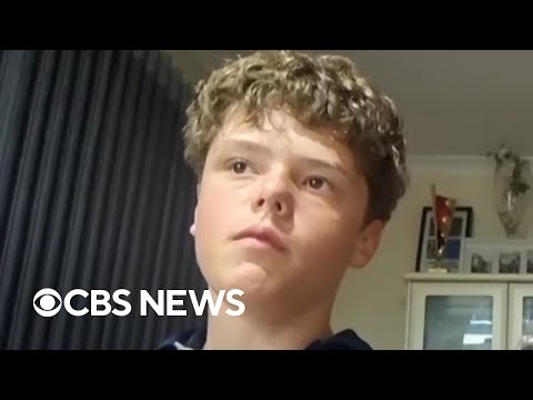 13-year-old swims 2.5 miles to save his family after they were swept out to sea