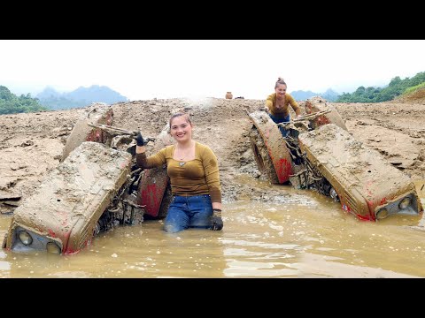 Timelapse :10 days to repair and restore agricultural tractor and motorcycle