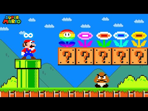Super Mario Bros., But Mario Touches 5 Flowers… Has He Gained Superhuman Strength?