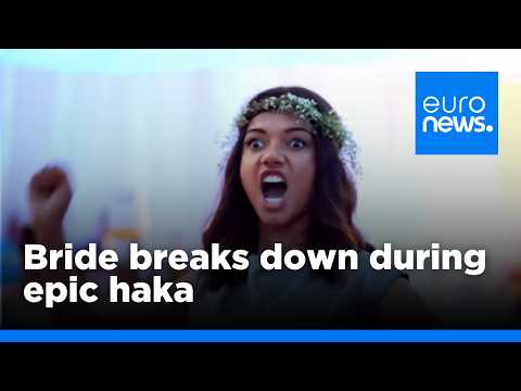 Emotional wedding Haka moves Maori bride to tears, NZ | euronews 🇬🇧