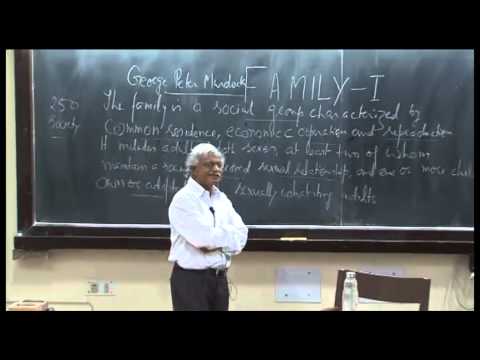 Mod-01 Lec-05 Family-I: Definition and classification of family