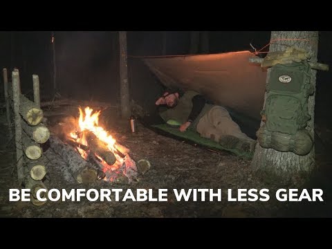 Solo Overnight With My NEW Emergency Kit and Campfire BBQ Beans and Weenies
