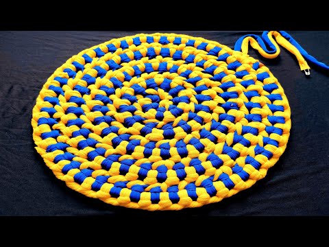 Super Easy Homemade DOORMAT idea, doormat making at home, paydan banane ka tarika، کار دستی