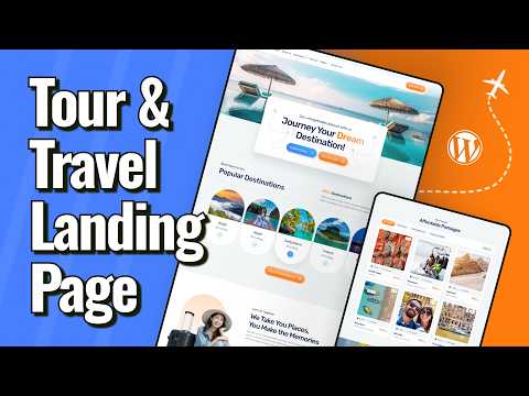 Create a Stunning Tour & Travel Landing Page in Elementor [Step By Step]