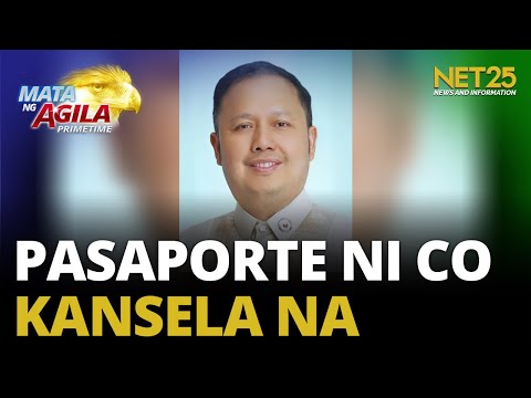 Pasaporte ni dating Rep. Zaldy Co kinansela na