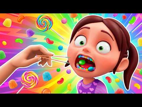 Eating Too Many Candies 🍭 | Portuguese Kids Song by Baby Berry 🎶 | Fun & Educational!
