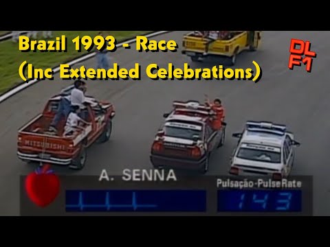 F1 Brazilian GP 1993 🇧🇷 Original Audio 🔊 (Inc Extended Post-Race Celebrations)