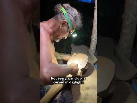 Full moon carving session in Hakaui 🌕✨ #warclub #marquesanart #frenchpolynesia