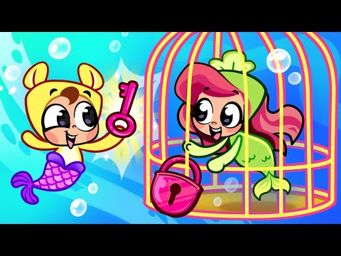 Little Mermaid 🧜🏻‍♀️🤩 Funny Kids Songs And Nursery Rhymes😍