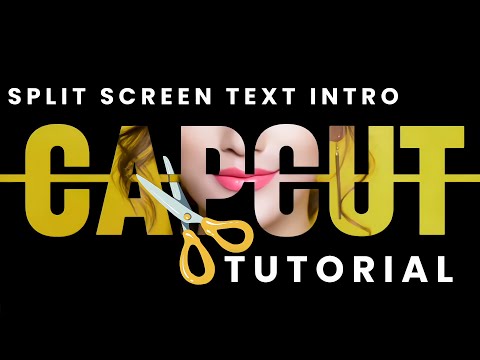 SPLIT SCREEN TEXT EFFECT INTRO TUTORIAL | CapCut PC #capcuttutorial #capcut #capcut  #capcuttips