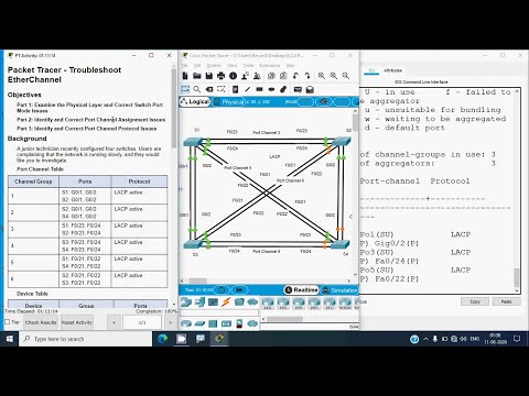 6.3.4 Packet Tracer - Troubleshoot EtherChannel