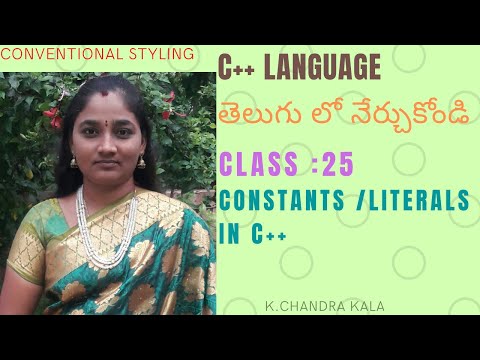 CPP ||CONSTANTS IN CPP BOTH IN TELUGU AND ENGLISH ||TELUGU SCIT TUTORIALS ||C++ CONSTANTS