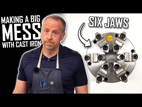 New 6-Jaw Chuck! | How to (re) Machine a Cast Iron Backing Plate