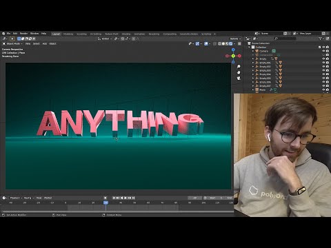 Animating Individual Letters in Blender (+ Live Questions!)