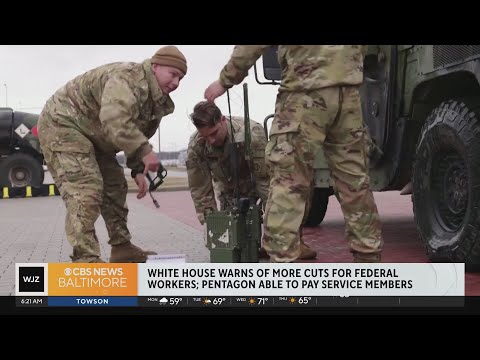 White House warns of more cuts for federal workers, Pentagon able to pay service members