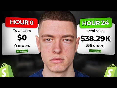 I Tried Shopify Dropshipping For 24H (Realistic Results)