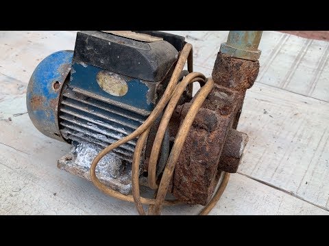 Restoration Old Rusty Electric waterpump | restore water pump motor