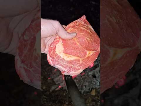 Cooking a Steak Caveman Style