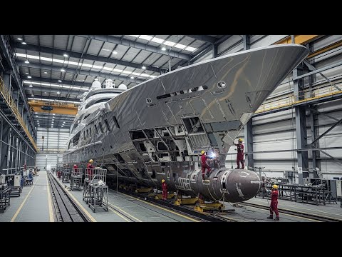 INSIDE THE SUPER-YACHT FACTORY: From Steel Hull to $500M Floating Palace — Full Process