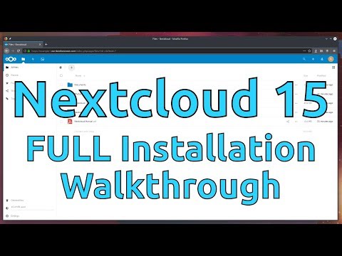 Installing Nextcloud 15 on Ubuntu 18.04