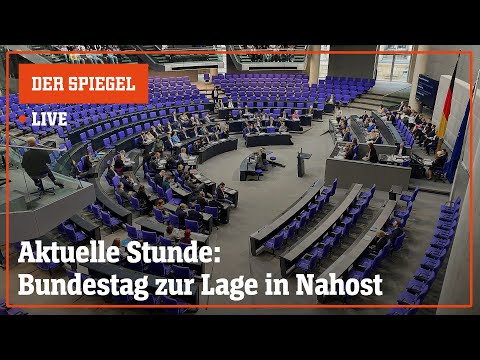 Livestream: Bundestag diskutiert über Israel-Gaza-Konflikt | DER SPIEGEL
