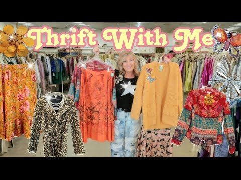 Thrift With Me For Jewelry , Dresses , Linens , Vintage and More