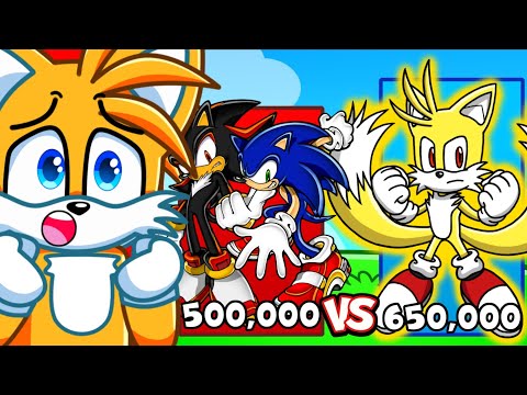 SONIC & SHADOW vs TAILS Power Level Comparison