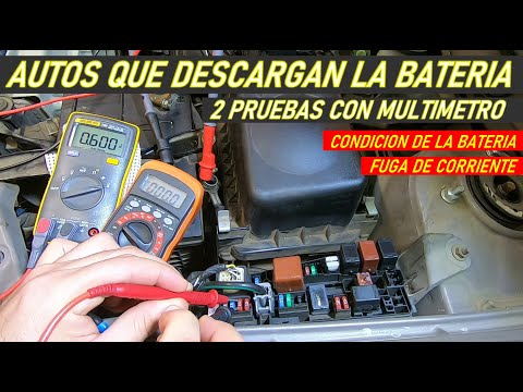 2 pruebas para autos que descargan la bateria... con multimetro