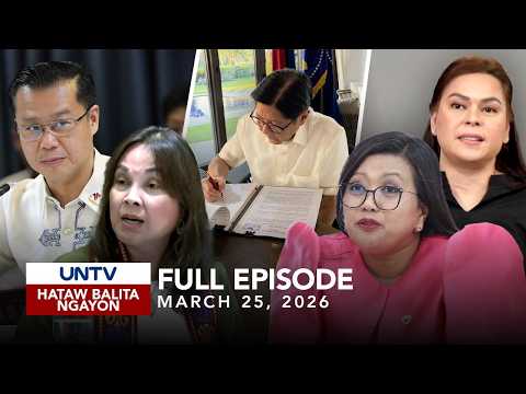UNTV: Hataw Balita Ngayon | March 25, 2026