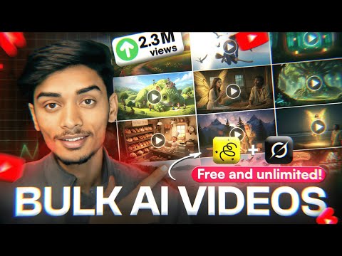 Bulk AI Video Creation FREE | Automated Text-to-Video Generator 2026 | Unlimited Videos Tutorial
