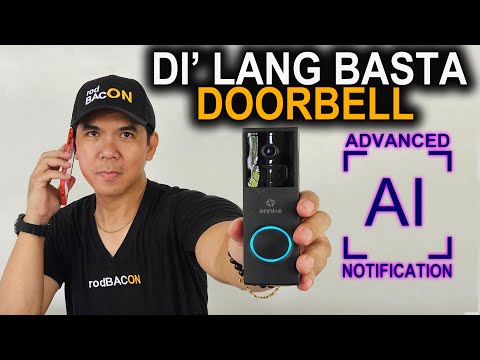 A.I. SMART Wireless Camera DOORBELL Battery Powered ANNKE Whiffle Full HD 1080P Video Doorbell