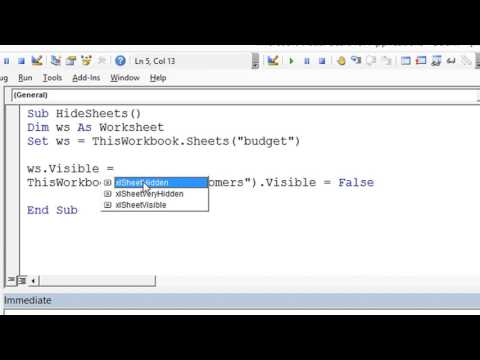 Hide Multiple Sheets in Excel VBA - ExcelVbaIsFun Quick Tips