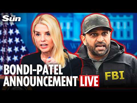 LIVE: US Attorney General & FBI Director speak at Department of Justice