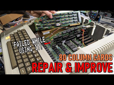 Fixing and improving Apple II 80 column cards
