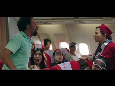 اضحك من قلبك مع محمد سلام لما كان عايز ينط من الطيارة وهي في الجو😁شوف دنيا سمير غانم هتعمل فيه ايه