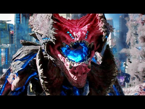 Kaiju God VS 3 Jaegers | Full Tokyo Fight from Pacific Rim 2 🌀 4K