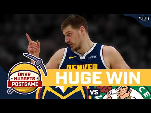 Jokic, Nuggets Defense Shows Up in Win Over Celtics | DNVR Nuggets Postgame Live