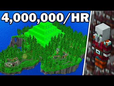 I Built the FASTEST Raid Farm Survival Minecraft
