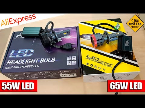 Test of 55W LED lamps K5C. Why these LED lamps will not work for a long time. Expert opinion