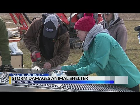 Severe storms damage animal shelter in Bloomington