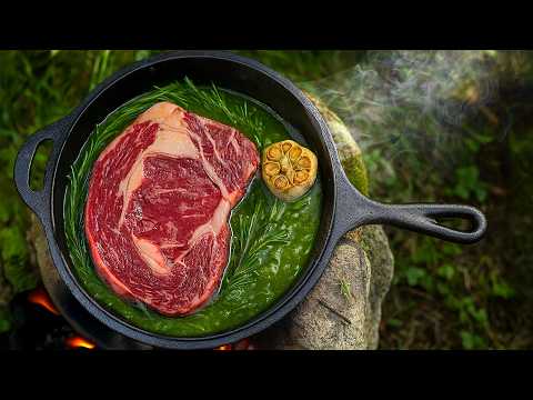 Epic Campfire Steak 🥩 & $300 Cheese Wheel Pasta  | Bushcraft Cooking