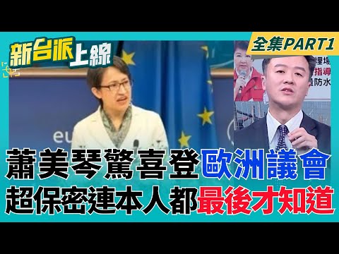 外交突破史無前例！蕭美琴驚喜登歐洲議會 保密到家連本人都最後才知道？一棒接一棒！蔡英文登柏林自由會議發表演說│李正皓 主持│【新台派上線 PART1】20251110│三立新聞台