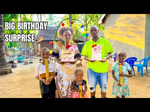 Huge Birthday Surprise for Claris🎂🎉 Luxury Meets Village Life 🏡 + Dream Home Progress in Africa 🌍✨